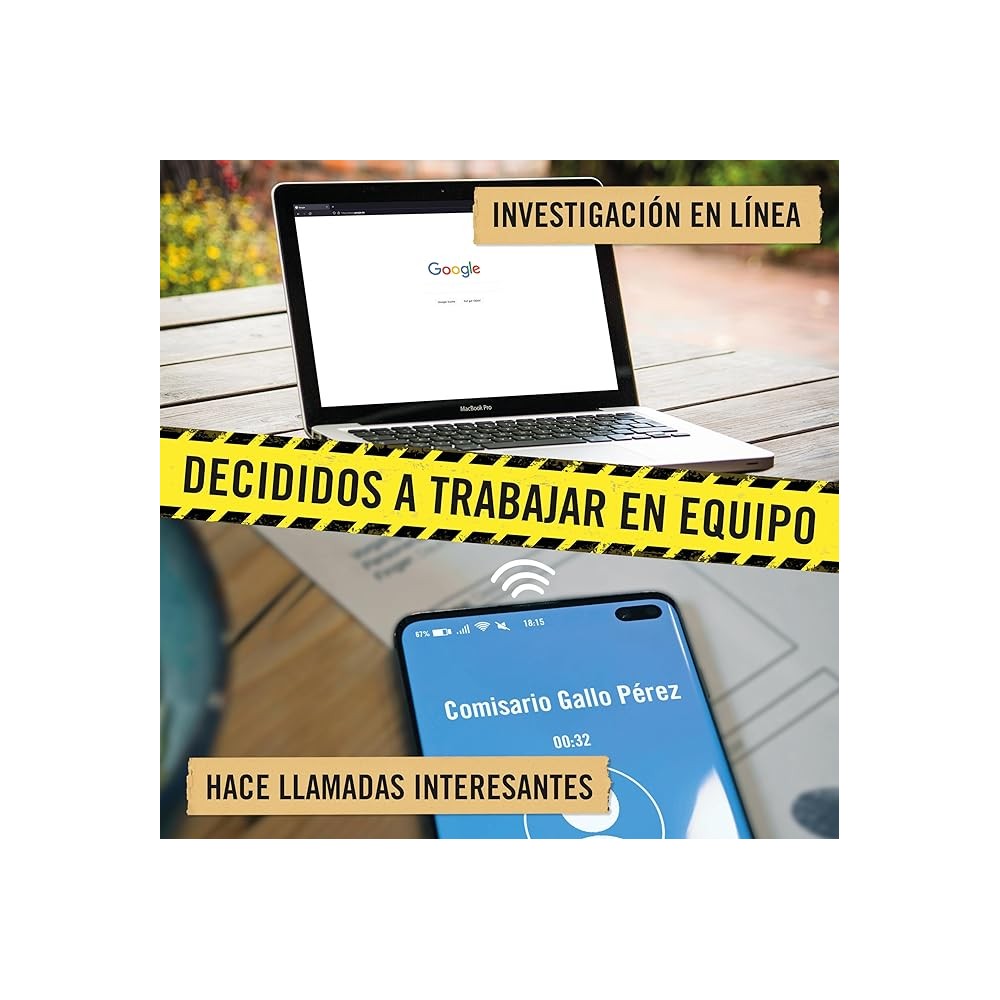 Hidden Games Caso 3: pistas y materiales del juego